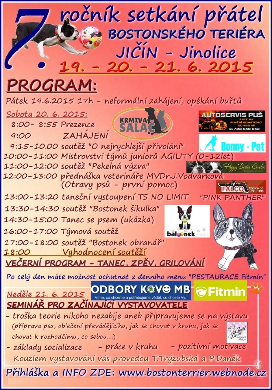 Program setkání bostonků 2015